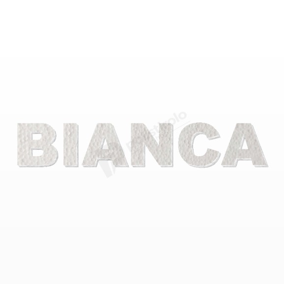 BIANCA nome in polistirolo - Arial - Bianco - Senza base