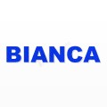 BIANCA nome in polistirolo - Arial - Blu - Senza base