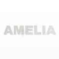 AMELIA nome in polistirolo - Arial - Bianco - Senza base
