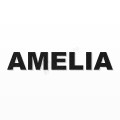 AMELIA nome in polistirolo - Arial - Nero - Senza base