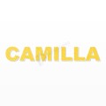 CAMILLA nome in polistirolo - Arial - Giallo - Senza base