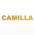 CAMILLA nome in polistirolo - Arial - Oro - Senza base