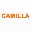 CAMILLA nome in polistirolo - Arial - Arancione - Senza base