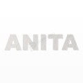 ANITA nome in polistirolo - Arial - Bianco - Senza base