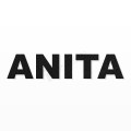 ANITA nome in polistirolo - Arial - Nero - Senza base