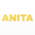 ANITA nome in polistirolo - Arial - Giallo - Senza base