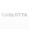 CARLOTTA nome in polistirolo - Arial - Bianco - Senza base