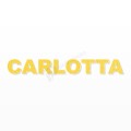 CARLOTTA nome in polistirolo - Arial - Giallo - Senza base