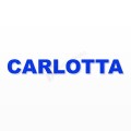 CARLOTTA nome in polistirolo - Arial - Blu - Senza base