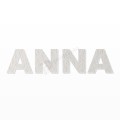 ANNA nome in polistirolo - Arial - Bianco - Senza base