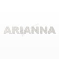 ARIANNA nome in polistirolo - Arial - Bianco - Senza base
