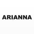 ARIANNA nome in polistirolo - Arial - Nero - Senza base