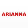 ARIANNA nome in polistirolo - Arial - Rosso - Senza base