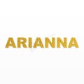 ARIANNA nome in polistirolo - Arial - Oro - Senza base
