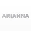 ARIANNA nome in polistirolo - Arial - Argento - Senza base