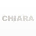 CHIARA nome in polistirolo - Arial - Bianco - Senza base