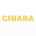 CHIARA nome in polistirolo - Arial - Giallo - Senza base