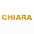 CHIARA nome in polistirolo - Arial - Oro - Senza base