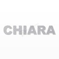 CHIARA nome in polistirolo - Arial - Argento - Senza base