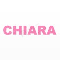 CHIARA nome in polistirolo - Arial - Rosa - Senza base