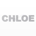 CHLOE nome in polistirolo - Arial - Argento - Senza base