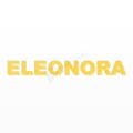 ELEONORA nome in polistirolo - Arial - Giallo - Senza base