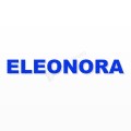 ELEONORA nome in polistirolo - Arial - Blu - Senza base