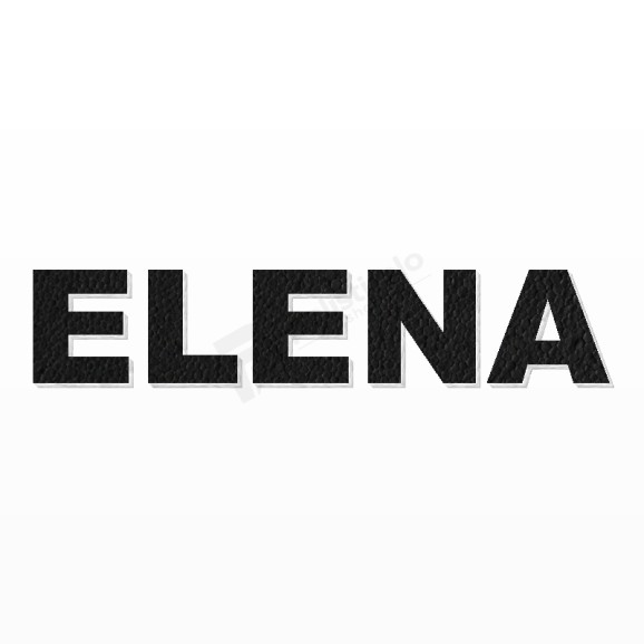 ELENA nome in polistirolo - Arial - Nero - Senza base