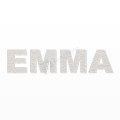 EMMA nome in polistirolo - Arial - Bianco - Senza base