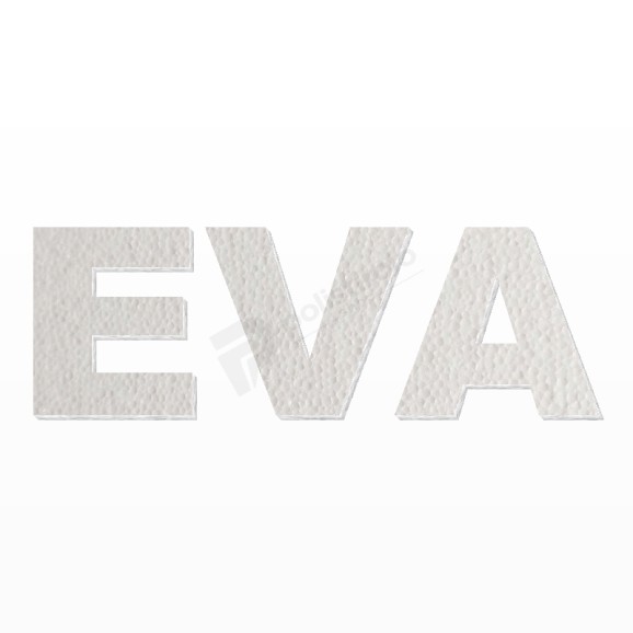 EVA nome in polistirolo - Arial - Bianco - Senza base