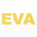 EVA nome in polistirolo - Arial - Giallo - Senza base