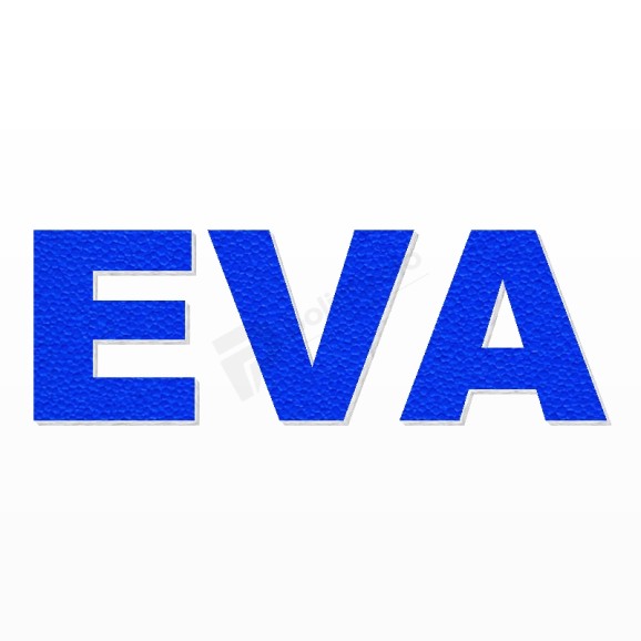 EVA nome in polistirolo - Arial - Blu - Senza base