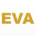 EVA nome in polistirolo - Arial - Oro - Senza base