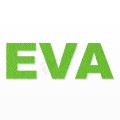 EVA nome in polistirolo - Arial - Verde - Senza base