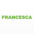FRANCESCA nome in polistirolo - Arial - Verde - Senza base
