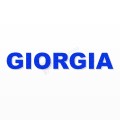 GIORGIA nome in polistirolo - Arial - Blu - Senza base