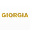 GIORGIA nome in polistirolo - Arial - Oro - Senza base