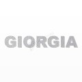 GIORGIA nome in polistirolo - Arial - Argento - Senza base