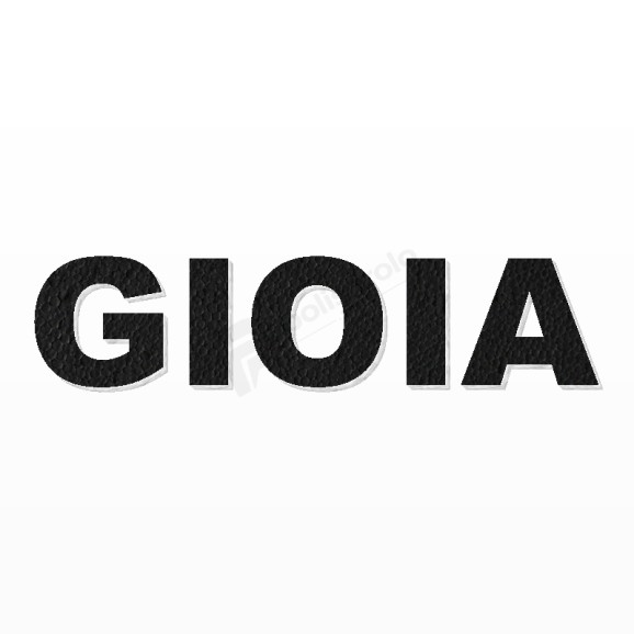 GIOIA nome in polistirolo - Arial - Nero - Senza base