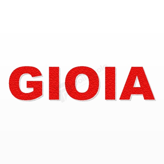 GIOIA nome in polistirolo - Arial - Rosso - Senza base
