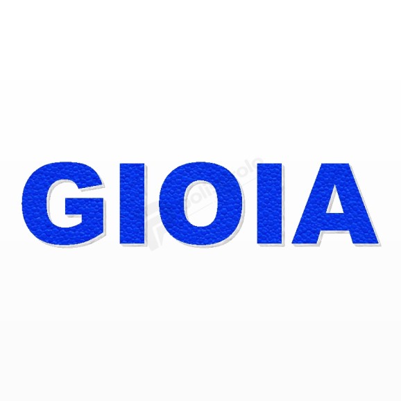 GIOIA nome in polistirolo - Arial - Blu - Senza base