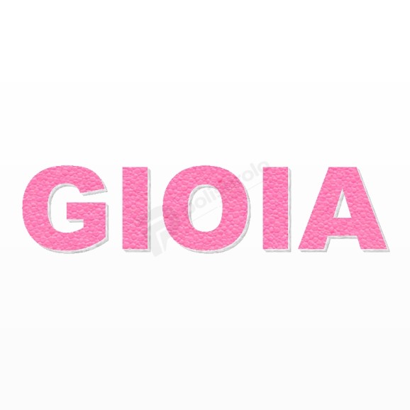 GIOIA nome in polistirolo - Arial - Rosa - Senza base