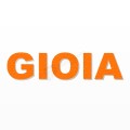 GIOIA nome in polistirolo - Arial - Arancione - Senza base