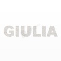 GIULIA nome in polistirolo - Arial - Bianco - Senza base