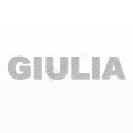 GIULIA nome in polistirolo - Arial - Argento - Senza base