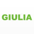 GIULIA nome in polistirolo - Arial - Verde - Senza base