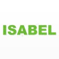 ISABEL nome in polistirolo - Arial - Verde - Senza base
