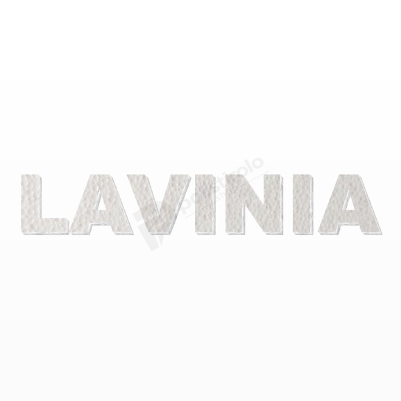 LAVINIA nome in polistirolo - Arial - Bianco - Senza base