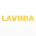 LAVINIA nome in polistirolo - Arial - Giallo - Senza base