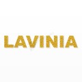 LAVINIA nome in polistirolo - Arial - Oro - Senza base